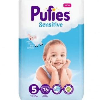 hlape.bg Пелени Pufies Sensitive 5 Junior (11-20 kg.) 76 бр