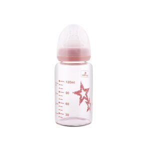 hlape.bg СТЪКЛЕНО ШИШЕ ANTI COLIC 120 МЛ BLUSH PINK