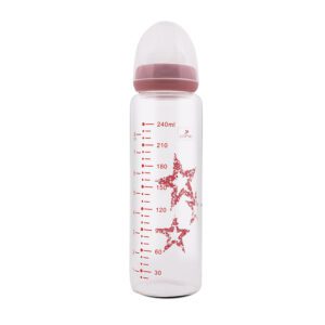 hlape.bg СТЪКЛЕНО ШИШЕ ANTI COLIC 240 МЛ BLUSH PINK