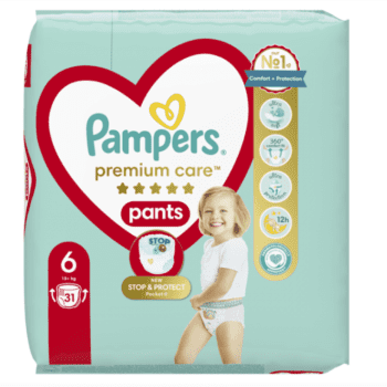 hlape.bg Гащички Pampers Premium 6 Pants - ( 15kg+) 31 бр.