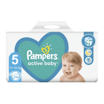 hlape.bg Пелени Бебешки Pampers Active Baby 5 (11-16 kg) 110 бр.