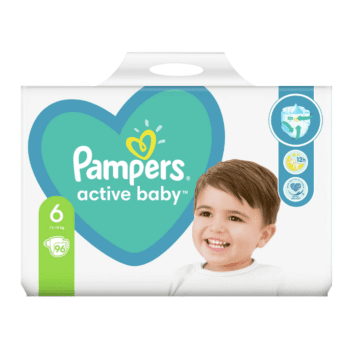 hlape.bg Пелени Pampers Active Baby Mega Box, Размер 6 (13 -18 kg) 96 бр.