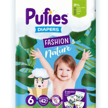 hlape.bg Пелени PUFIES FASHION & NATURE 6- ( 13kg+) 42бр.