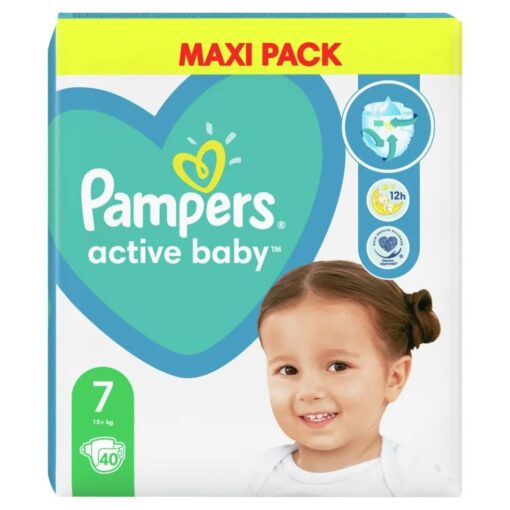 hlape.bg Пелени Pampers - Active Baby 7 (15kg+) 40 броя