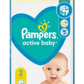 hlape.bg Пелени Pampers - Active Baby 2 ( 4-8 kg. ) 72 бр.