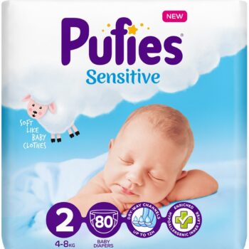 hlape.bg Пелени Pufies Sensitive 2 Mini - (4-8 kg.) 80 бр.