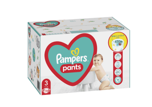hlape.bg Гащички Pampers Pants Mega Box, 3 (6-11 kg) 128 бр.