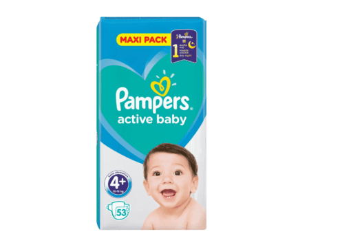 hlape.bg Пелени Pampers Active Baby 4+ (10-15kg.) 53бр.