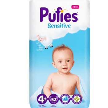 hlape.bg Пелени Pufies Sensitive 4+ Maxi Pack- (10-15 kg) 52 бр.