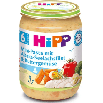 hlape.bg Hipp Пюре от Паста, филе от треска и зеленчуци в масло - (6м.+) 190gr.