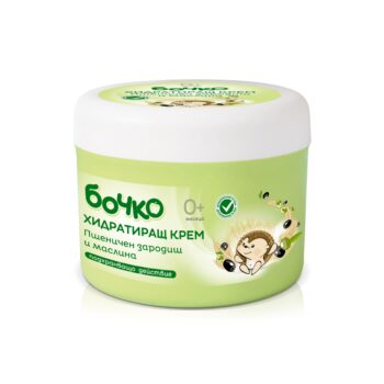 hlape.bg Бочко Хидратиращ крем с пшеничен зародиш и маслина - (0м+) , 240 ml