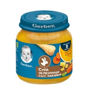 hlape.bg Nestlé Gerber Супа-пюре от зеленчуци и заешко месо- ( 6м.+) 125gr