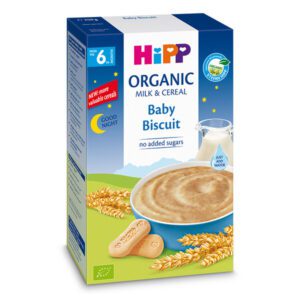 hlape.bg Hipp Био Инстантна каша Лека нощ бисквити- (6м.+) 250 gr.