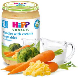 hlape.bg Hipp Био Макарони със Зеленчуци и сметана - (8м.+) 220 gr.