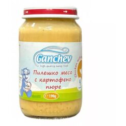 hlape.bg Пюре Ganchev от Пиле с картофено пюре- (4м.+)190 gr.