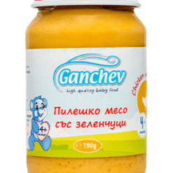 hlape.bg Ganchev Пюре от Пилешко месо със зеленчуци- (4м.+) 190 gr.