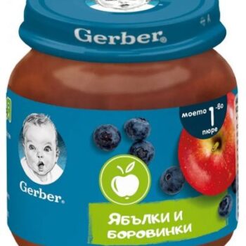 hlape.bg Nestlé GERBER Пюре от Ябълки и боровинки - (4м.+)