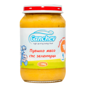 hlape.bg в Ganchev Пюре от Пуешко месо със зеленчуци- (4м.+) 190 gr.