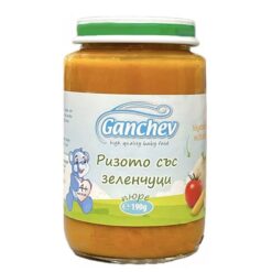 hlape.bg Ganchev Пюре от Ризото със зеленчуци-(4м.+) 190 gr.