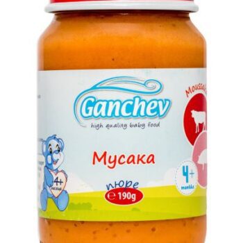 hlape.bg Ganchev Пюре Обедно меню мусака- (4м.+) 190 gr