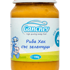 hlape.bg Ganchev Пюре от Риба хек със зеленчуци-( 4м.+) 190 gr.